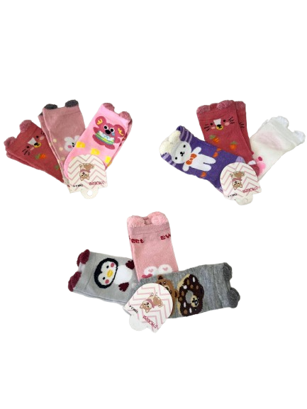 Meia infantil estampada